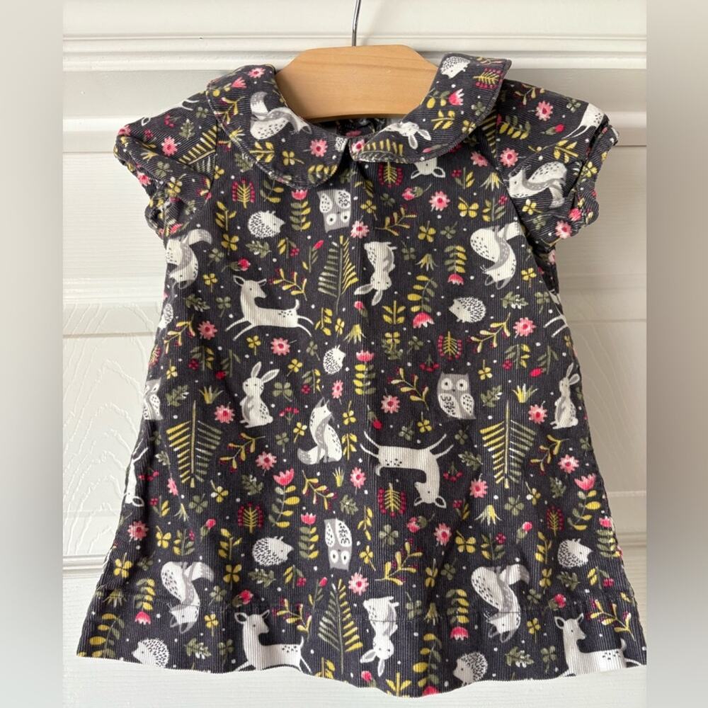 ❤️5/$25❤️ Little Wonders Corduroy Dress/Top w/Woodland Creature Pattern